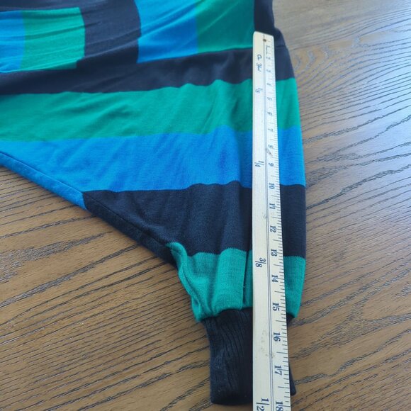 Vintage Felicity Barbara Lesser Women's Size S Stripe Batwing Cardigan Sweater - Picture 14 of 16